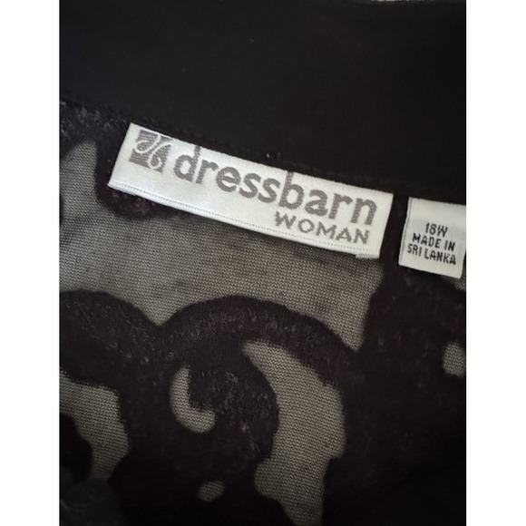 Vtg Y2K Dressbarn Top Tunic 18W Burnout Velvet Fairy Whimsigoth Boho Festival - Picture 14 of 16